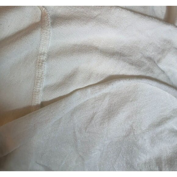 DKNY Pure Ivory Cotton Rollover Folddown New Skirt Medium - Picture 5 of 5